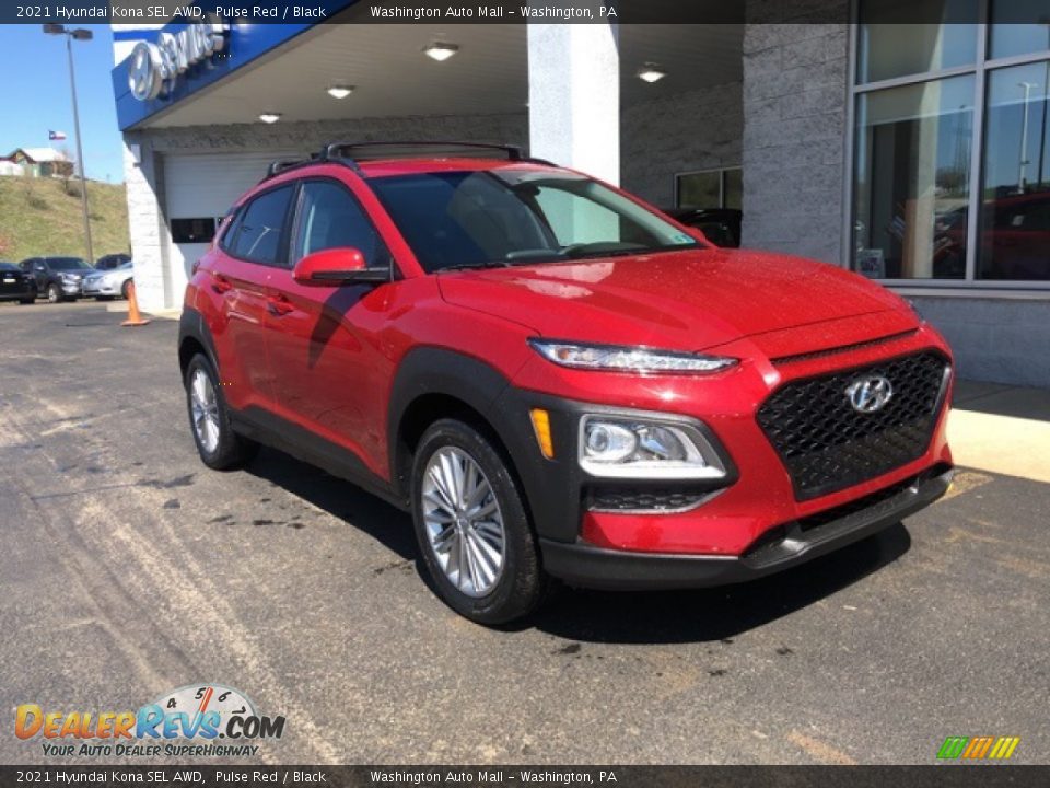 2021 Hyundai Kona SEL AWD Pulse Red / Black Photo #1