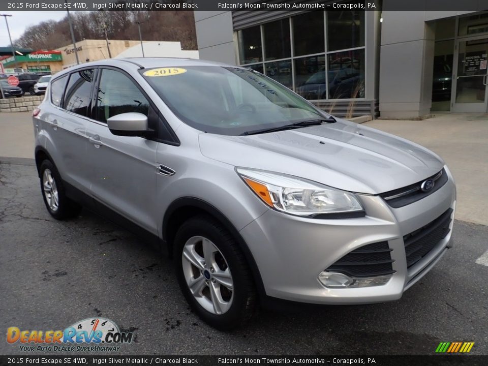 2015 Ford Escape SE 4WD Ingot Silver Metallic / Charcoal Black Photo #9