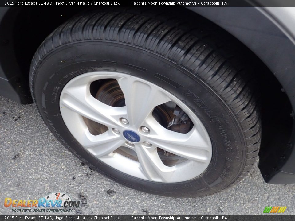 2015 Ford Escape SE 4WD Ingot Silver Metallic / Charcoal Black Photo #10