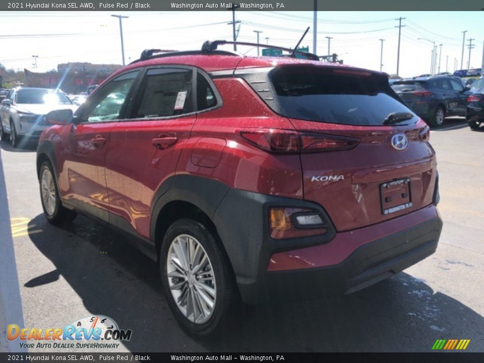 2021 Hyundai Kona SEL AWD Pulse Red / Black Photo #3