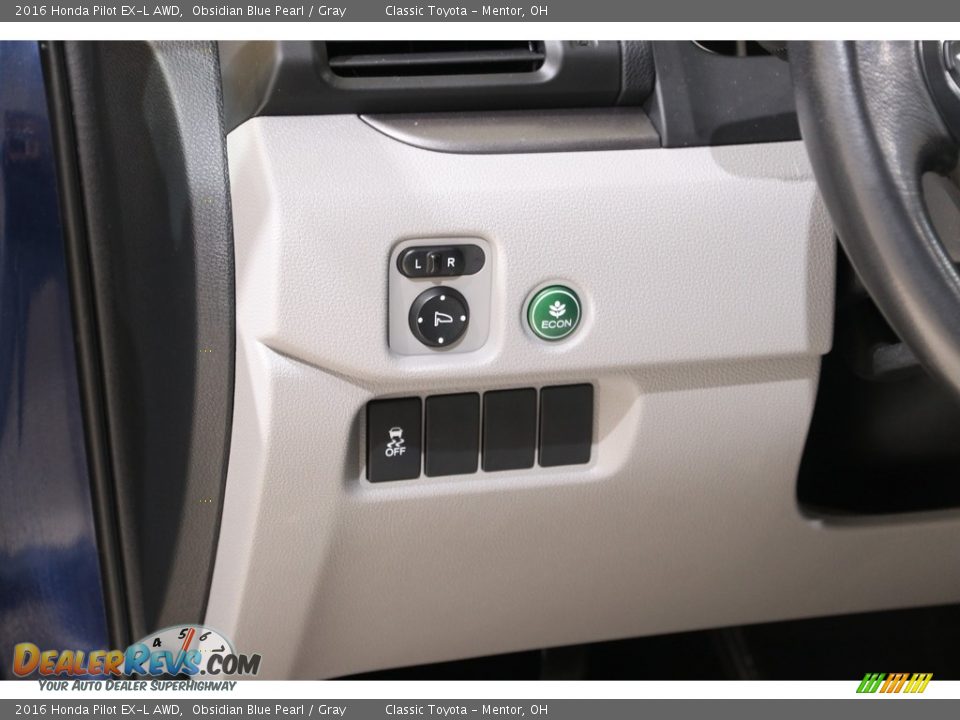 2016 Honda Pilot EX-L AWD Obsidian Blue Pearl / Gray Photo #6