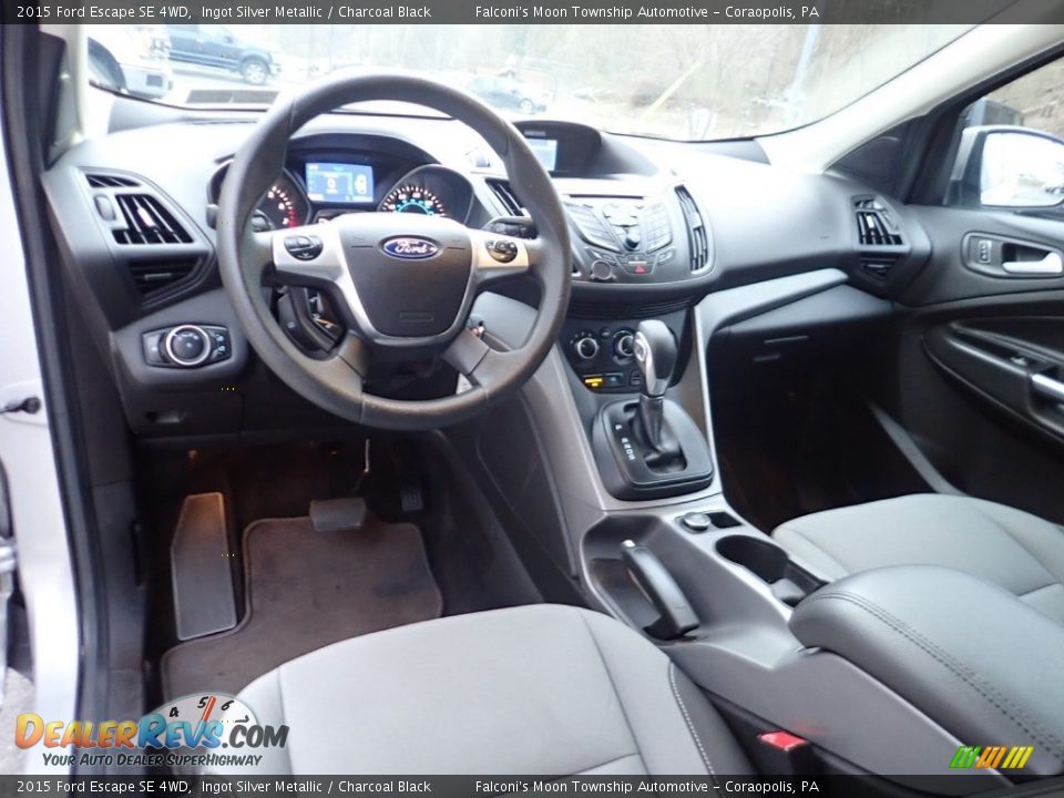 2015 Ford Escape SE 4WD Ingot Silver Metallic / Charcoal Black Photo #17