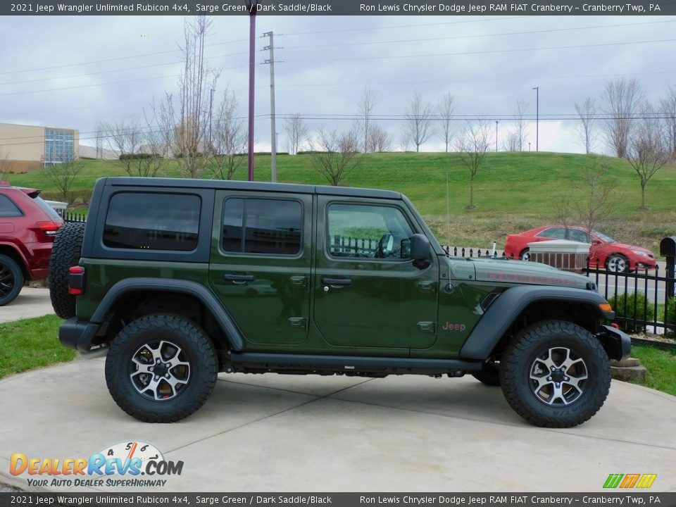 2021 Jeep Wrangler Unlimited Rubicon 4x4 Sarge Green / Dark Saddle/Black Photo #4