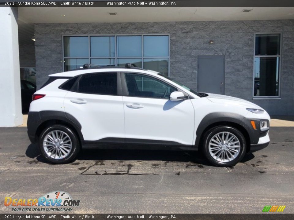 2021 Hyundai Kona SEL AWD Chalk White / Black Photo #2