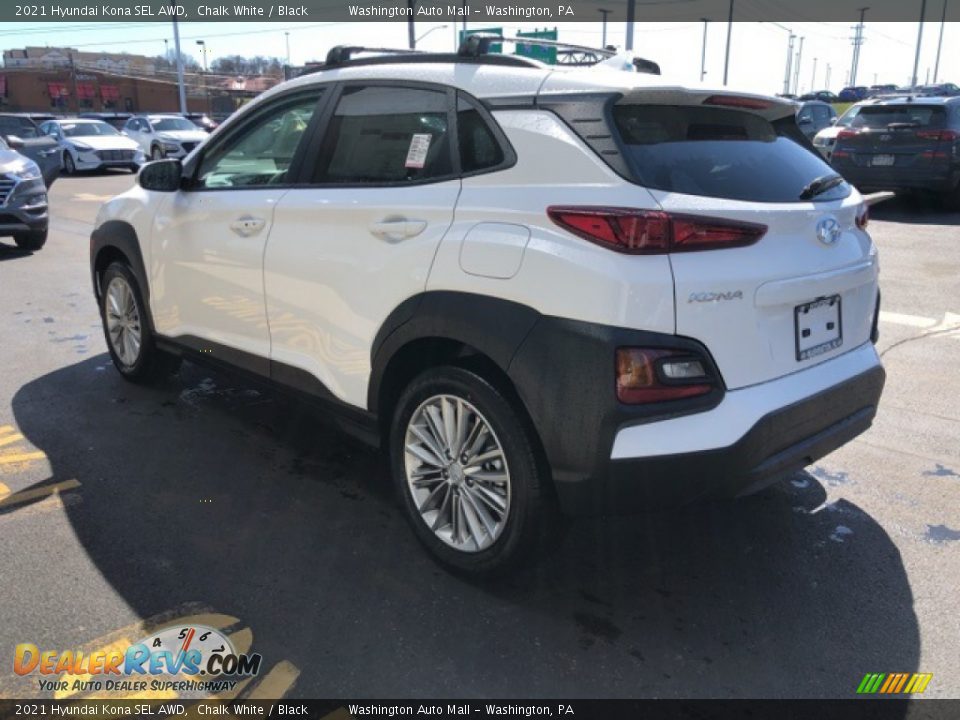 2021 Hyundai Kona SEL AWD Chalk White / Black Photo #3