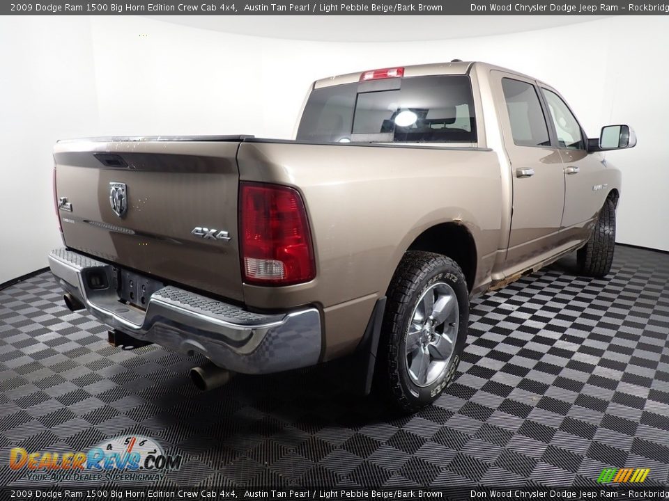 2009 Dodge Ram 1500 Big Horn Edition Crew Cab 4x4 Austin Tan Pearl / Light Pebble Beige/Bark Brown Photo #14