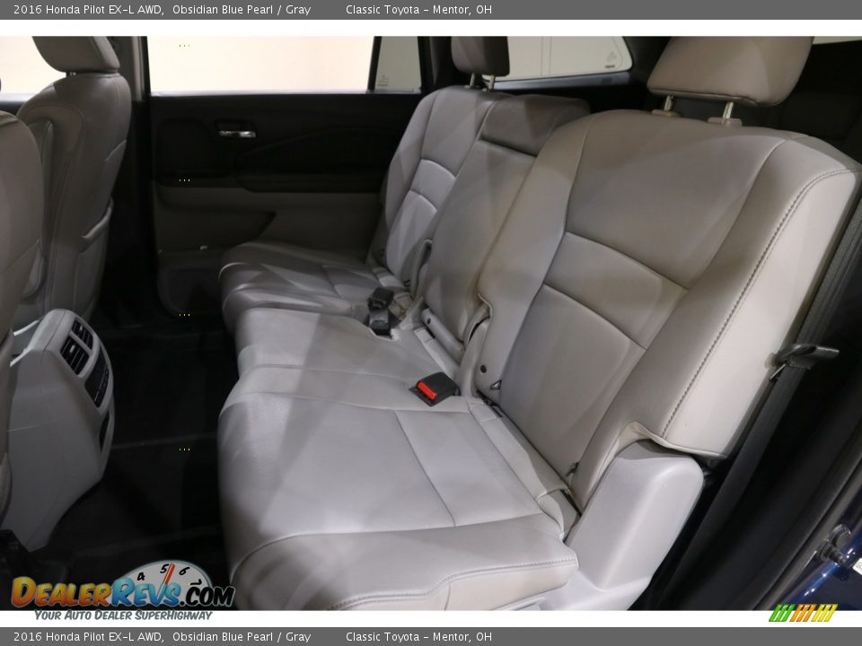 2016 Honda Pilot EX-L AWD Obsidian Blue Pearl / Gray Photo #17