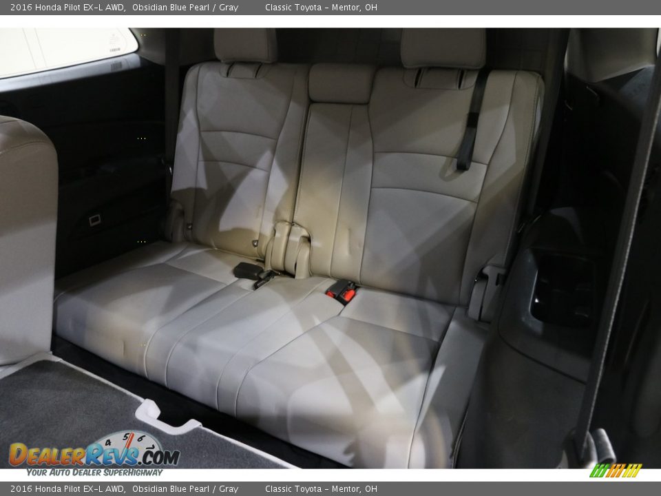 2016 Honda Pilot EX-L AWD Obsidian Blue Pearl / Gray Photo #18