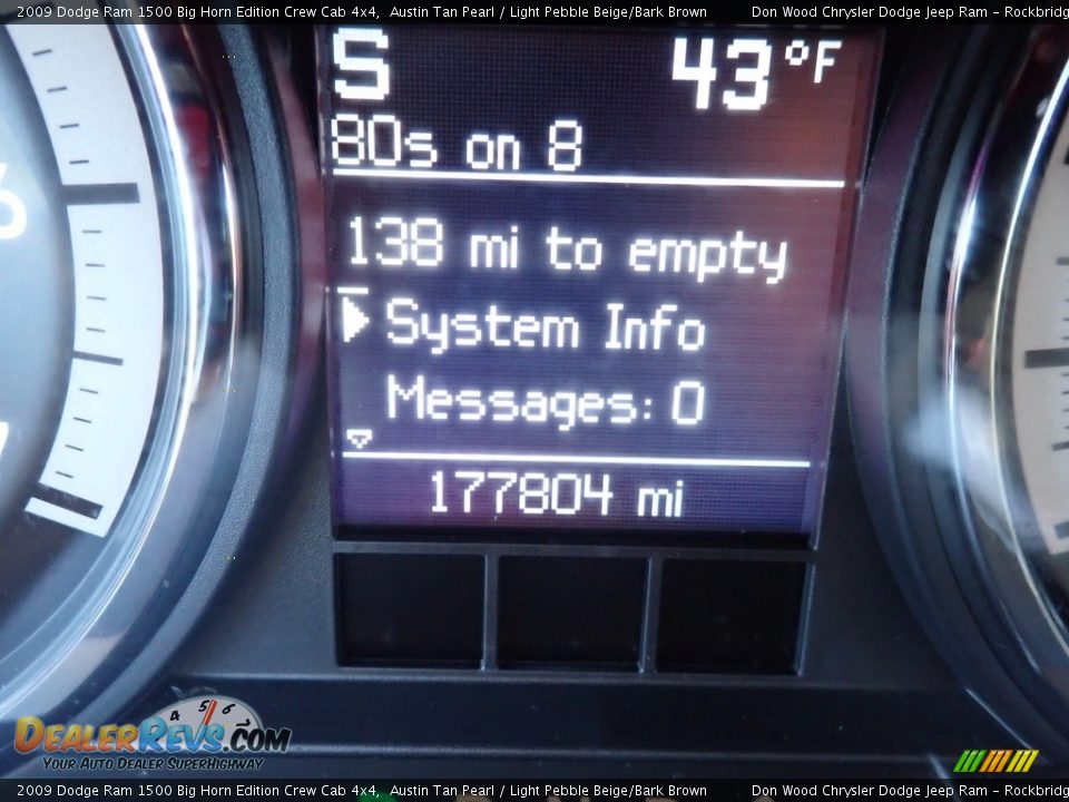 2009 Dodge Ram 1500 Big Horn Edition Crew Cab 4x4 Austin Tan Pearl / Light Pebble Beige/Bark Brown Photo #21