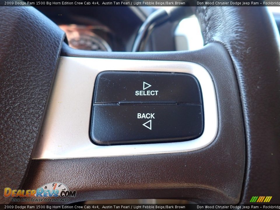 2009 Dodge Ram 1500 Big Horn Edition Crew Cab 4x4 Austin Tan Pearl / Light Pebble Beige/Bark Brown Photo #25