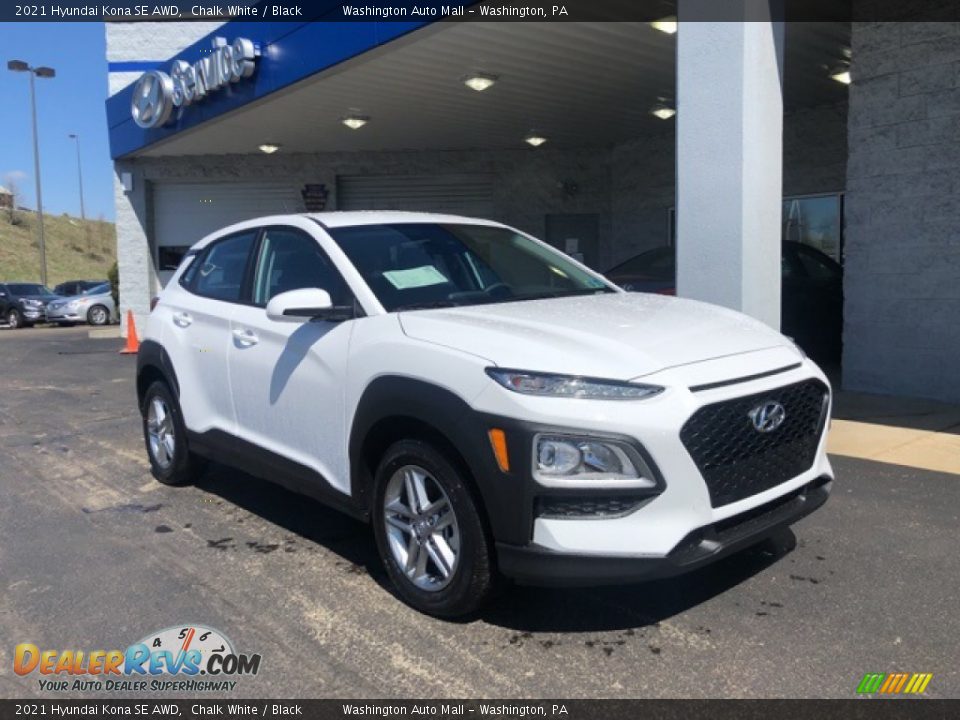 2021 Hyundai Kona SE AWD Chalk White / Black Photo #1