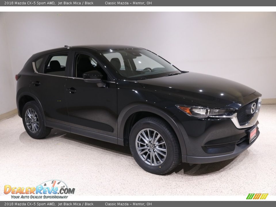 2018 Mazda CX-5 Sport AWD Jet Black Mica / Black Photo #1