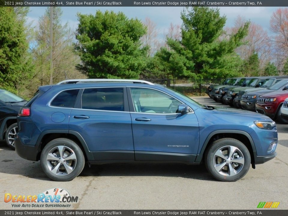 2021 Jeep Cherokee Limited 4x4 Slate Blue Pearl / Ski Gray/Black Photo #4