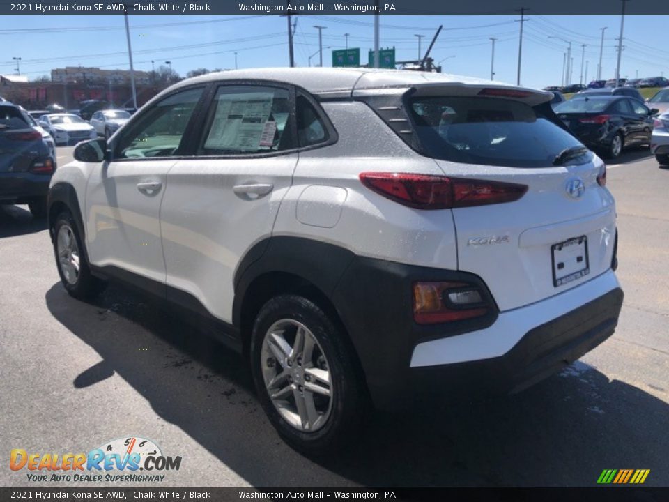 2021 Hyundai Kona SE AWD Chalk White / Black Photo #3