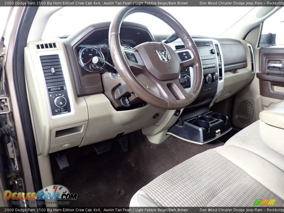 2009 Dodge Ram 1500 Big Horn Edition Crew Cab 4x4 Austin Tan Pearl / Light Pebble Beige/Bark Brown Photo #29