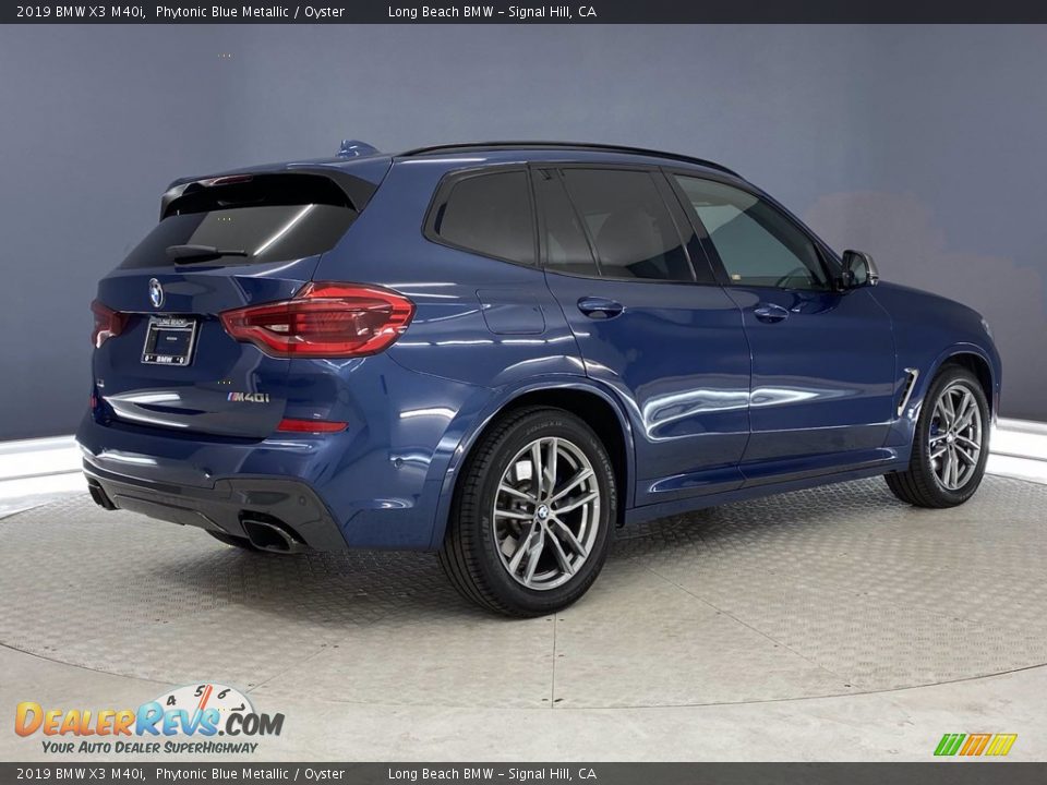 2019 BMW X3 M40i Phytonic Blue Metallic / Oyster Photo #5