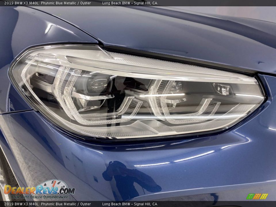 2019 BMW X3 M40i Phytonic Blue Metallic / Oyster Photo #7