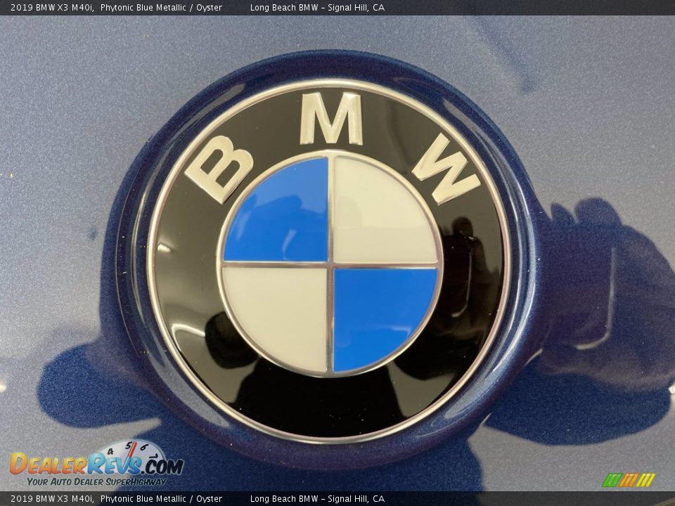 2019 BMW X3 M40i Phytonic Blue Metallic / Oyster Photo #8