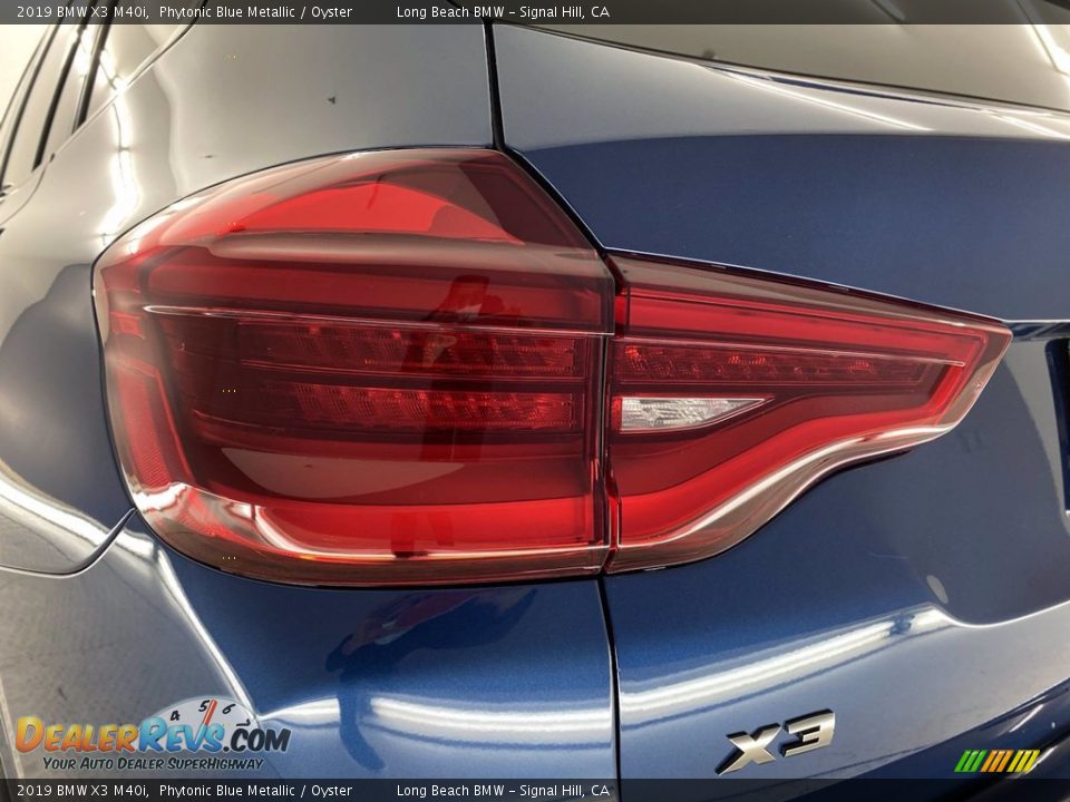 2019 BMW X3 M40i Phytonic Blue Metallic / Oyster Photo #9