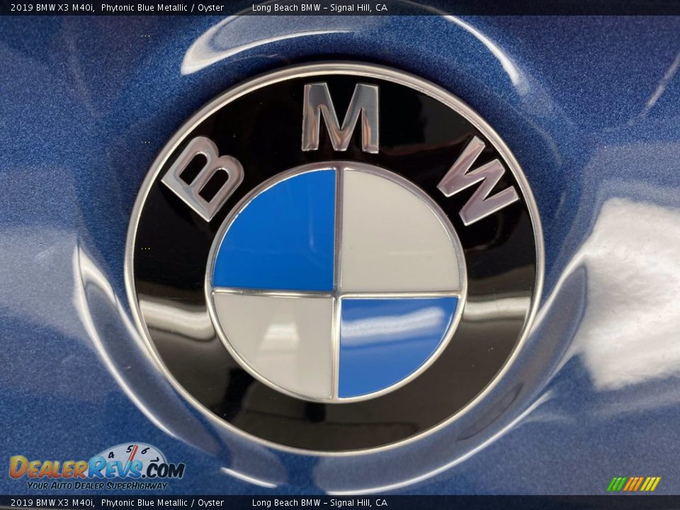 2019 BMW X3 M40i Phytonic Blue Metallic / Oyster Photo #10