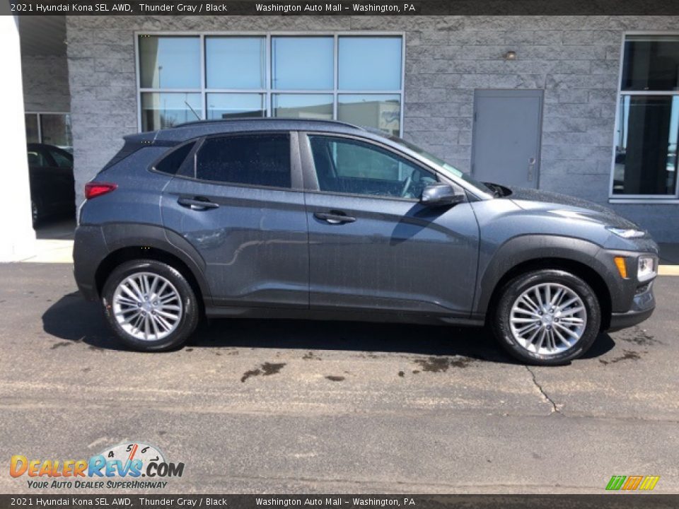 2021 Hyundai Kona SEL AWD Thunder Gray / Black Photo #2