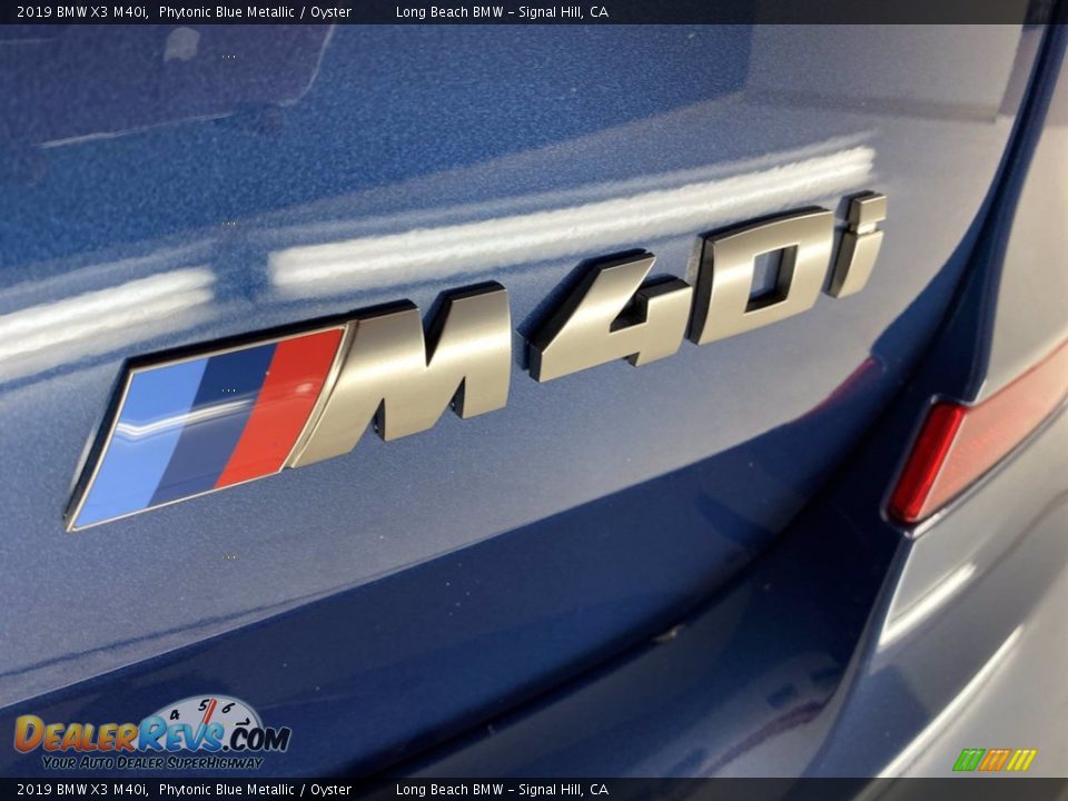 2019 BMW X3 M40i Phytonic Blue Metallic / Oyster Photo #11