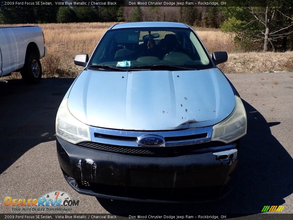 2009 Ford Focus SE Sedan Vista Blue Metallic / Charcoal Black Photo #4