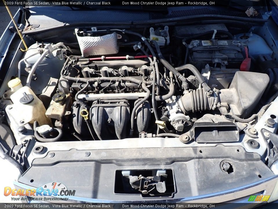 2009 Ford Focus SE Sedan Vista Blue Metallic / Charcoal Black Photo #6