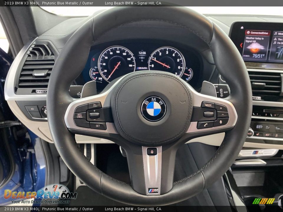 2019 BMW X3 M40i Phytonic Blue Metallic / Oyster Photo #18