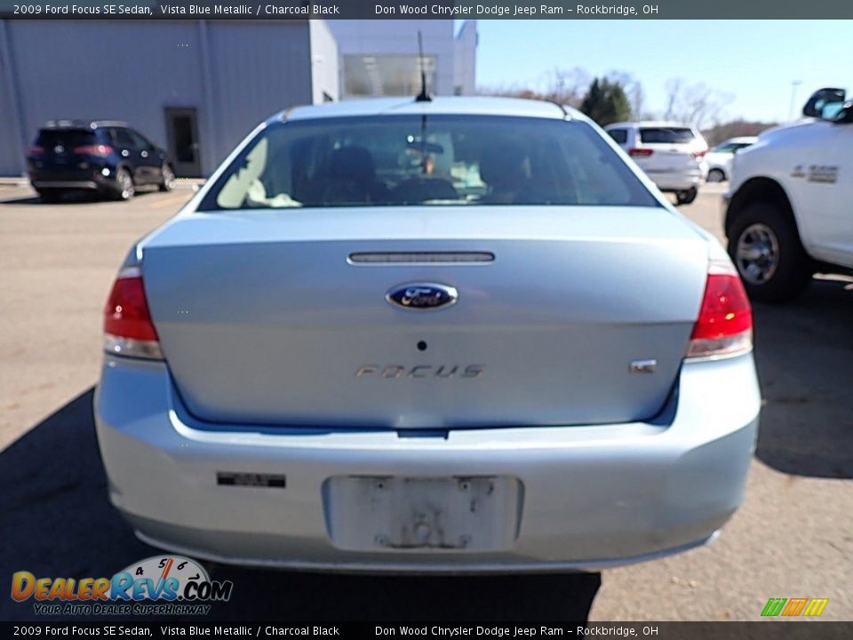2009 Ford Focus SE Sedan Vista Blue Metallic / Charcoal Black Photo #11
