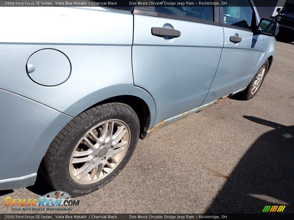 2009 Ford Focus SE Sedan Vista Blue Metallic / Charcoal Black Photo #13
