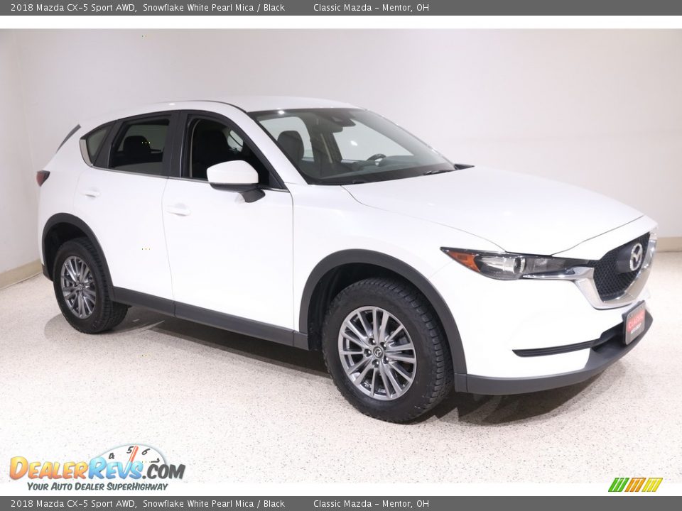 2018 Mazda CX-5 Sport AWD Snowflake White Pearl Mica / Black Photo #1