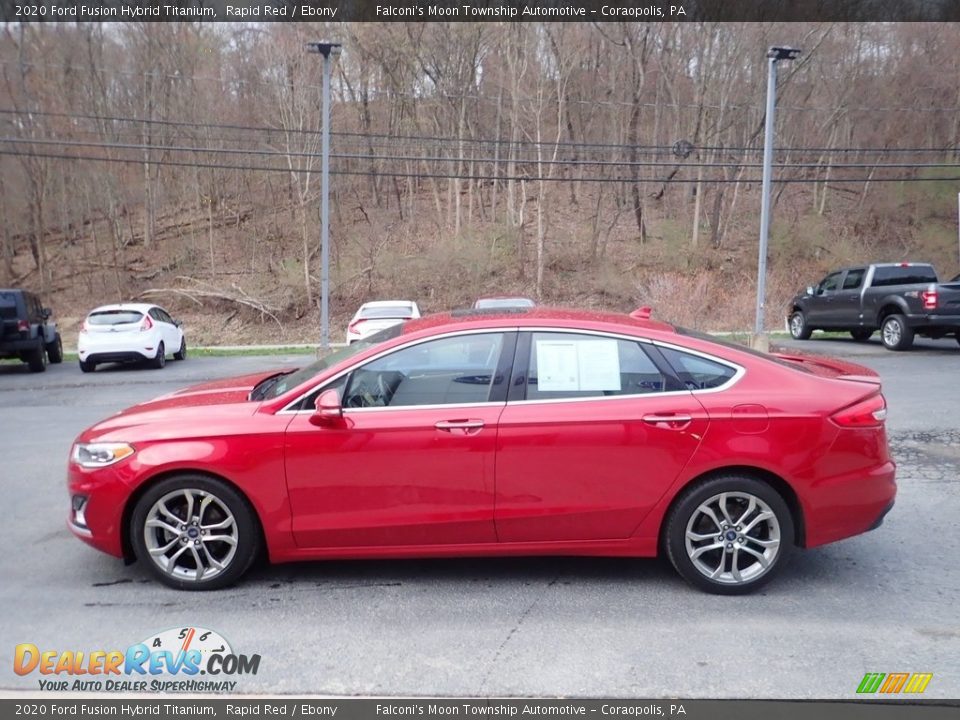 Rapid Red 2020 Ford Fusion Hybrid Titanium Photo #6