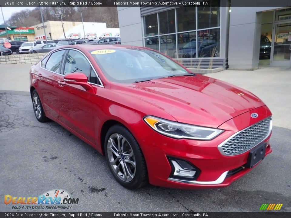 Rapid Red 2020 Ford Fusion Hybrid Titanium Photo #9