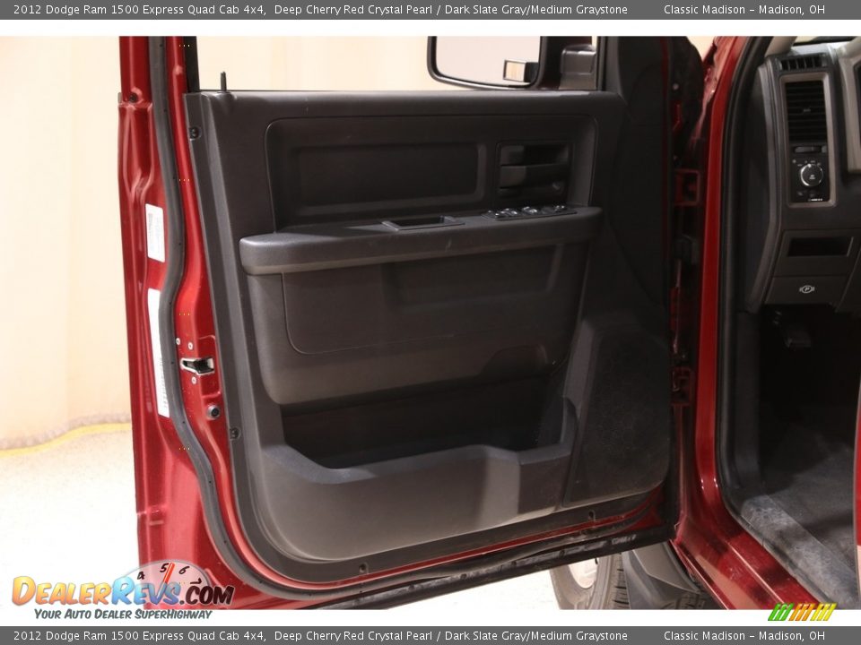 2012 Dodge Ram 1500 Express Quad Cab 4x4 Deep Cherry Red Crystal Pearl / Dark Slate Gray/Medium Graystone Photo #4