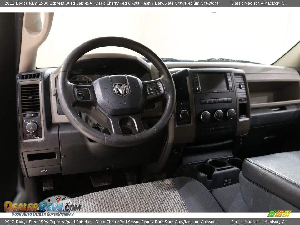 2012 Dodge Ram 1500 Express Quad Cab 4x4 Deep Cherry Red Crystal Pearl / Dark Slate Gray/Medium Graystone Photo #6