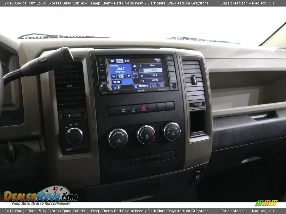 2012 Dodge Ram 1500 Express Quad Cab 4x4 Deep Cherry Red Crystal Pearl / Dark Slate Gray/Medium Graystone Photo #9