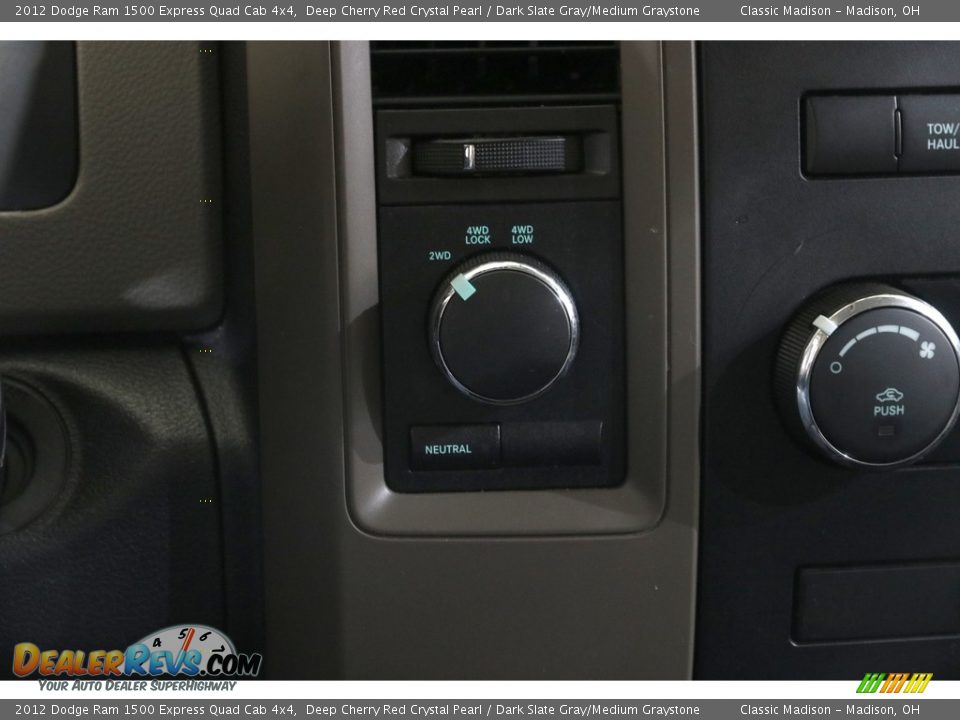 2012 Dodge Ram 1500 Express Quad Cab 4x4 Deep Cherry Red Crystal Pearl / Dark Slate Gray/Medium Graystone Photo #10