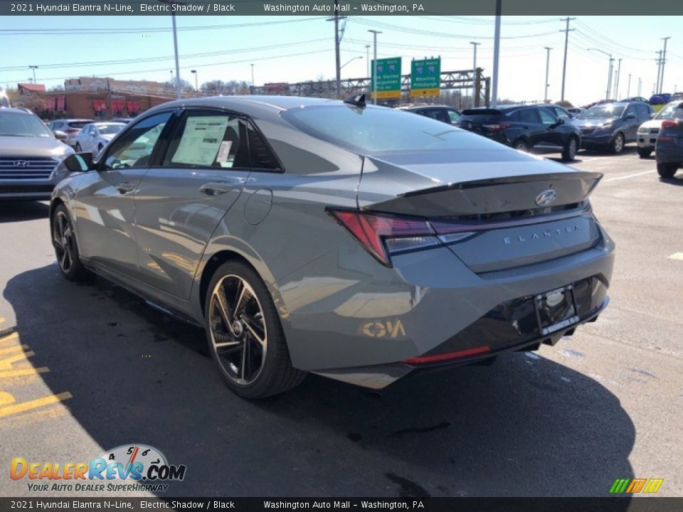 2021 Hyundai Elantra N-Line Electric Shadow / Black Photo #3