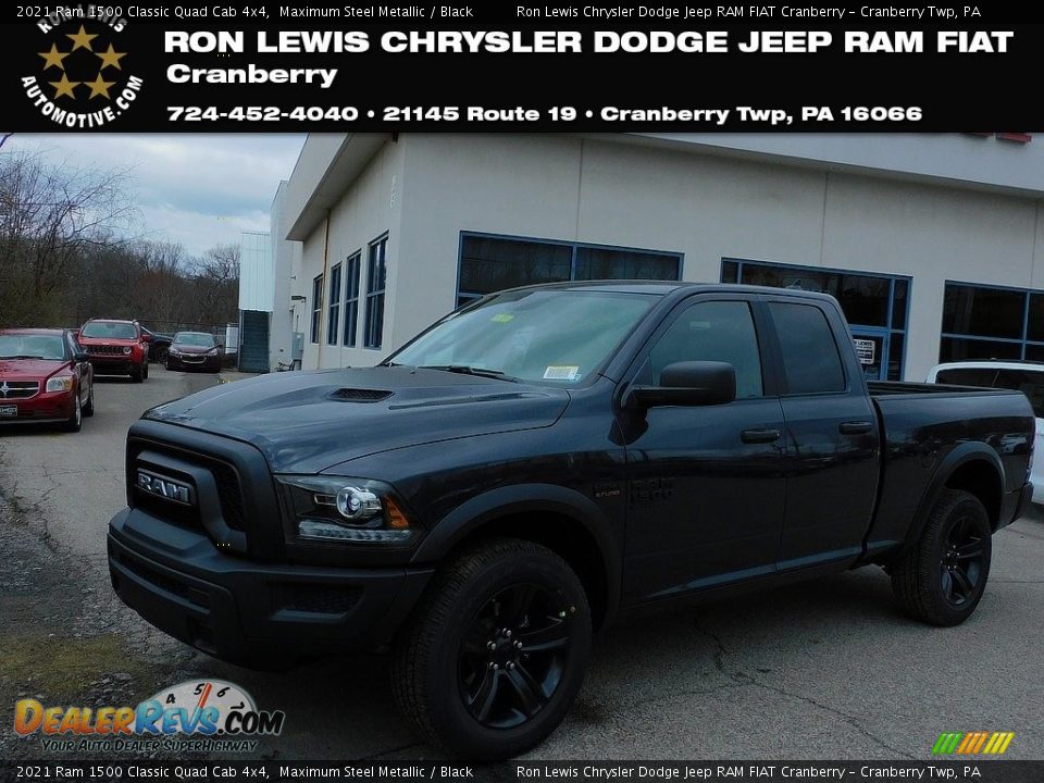 2021 Ram 1500 Classic Quad Cab 4x4 Maximum Steel Metallic / Black Photo #1