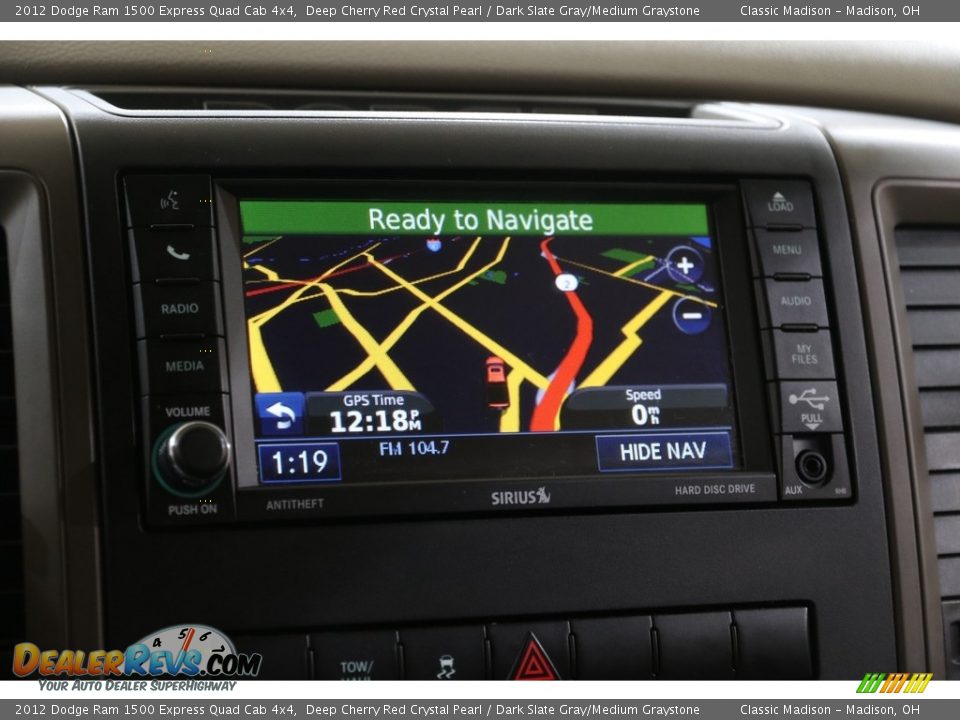 2012 Dodge Ram 1500 Express Quad Cab 4x4 Deep Cherry Red Crystal Pearl / Dark Slate Gray/Medium Graystone Photo #13