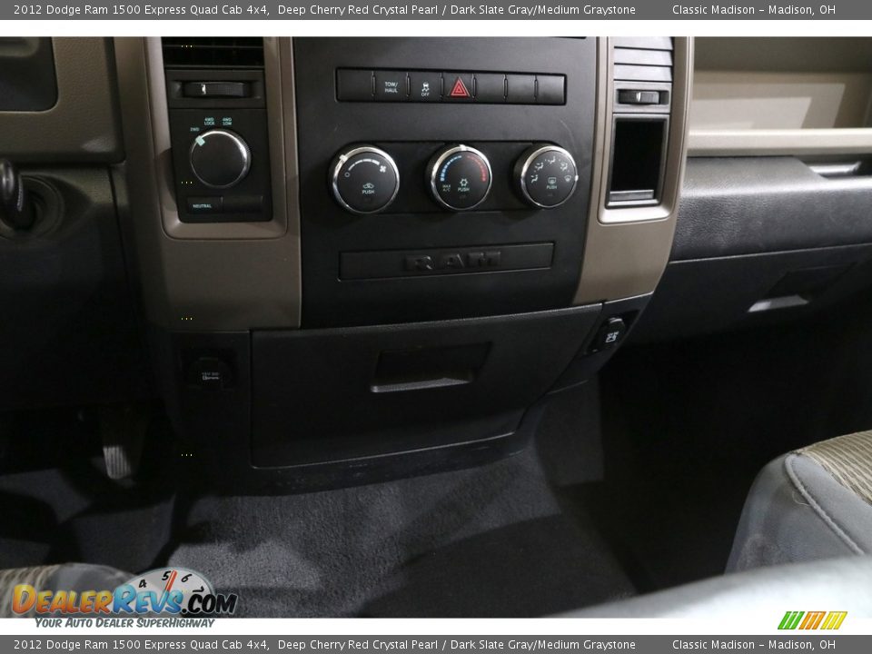 2012 Dodge Ram 1500 Express Quad Cab 4x4 Deep Cherry Red Crystal Pearl / Dark Slate Gray/Medium Graystone Photo #14