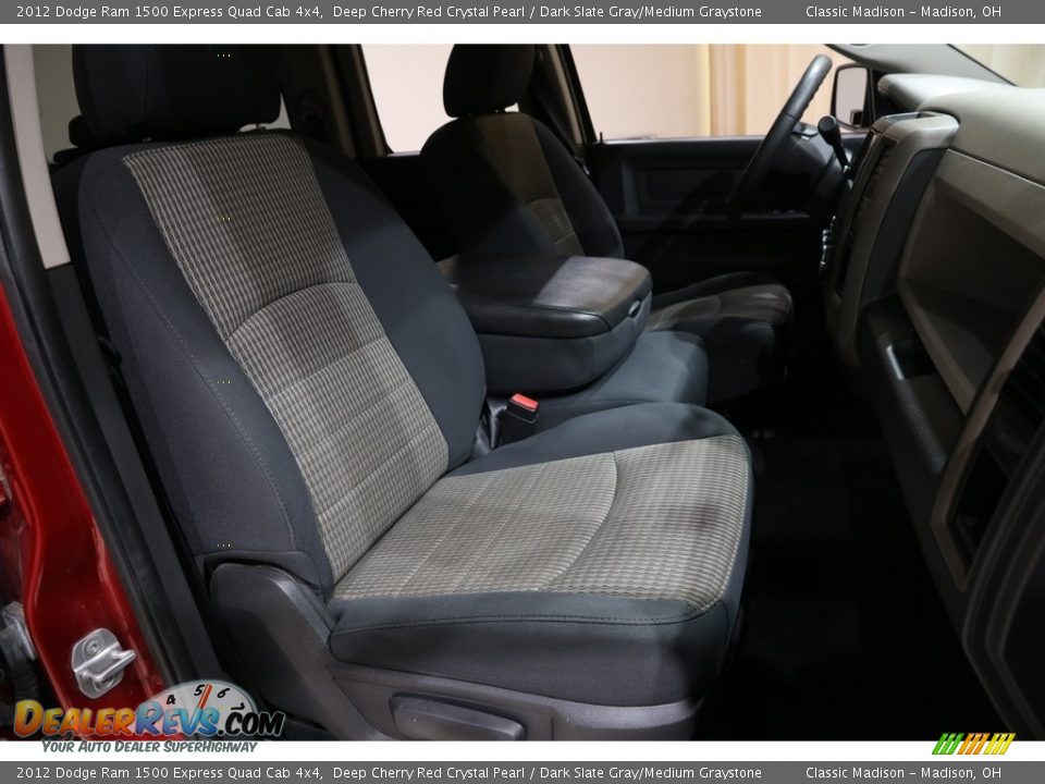 2012 Dodge Ram 1500 Express Quad Cab 4x4 Deep Cherry Red Crystal Pearl / Dark Slate Gray/Medium Graystone Photo #16