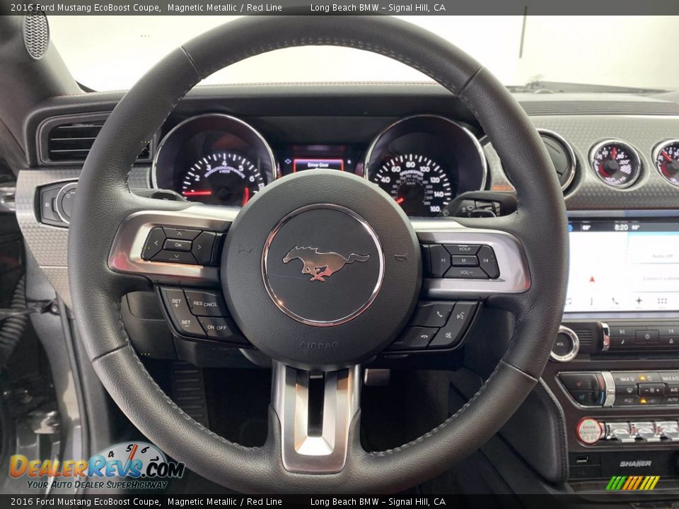 2016 Ford Mustang EcoBoost Coupe Steering Wheel Photo #17
