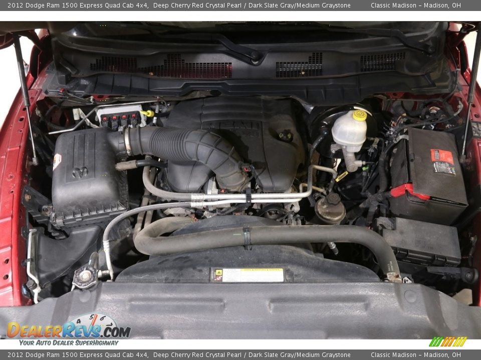 2012 Dodge Ram 1500 Express Quad Cab 4x4 Deep Cherry Red Crystal Pearl / Dark Slate Gray/Medium Graystone Photo #20