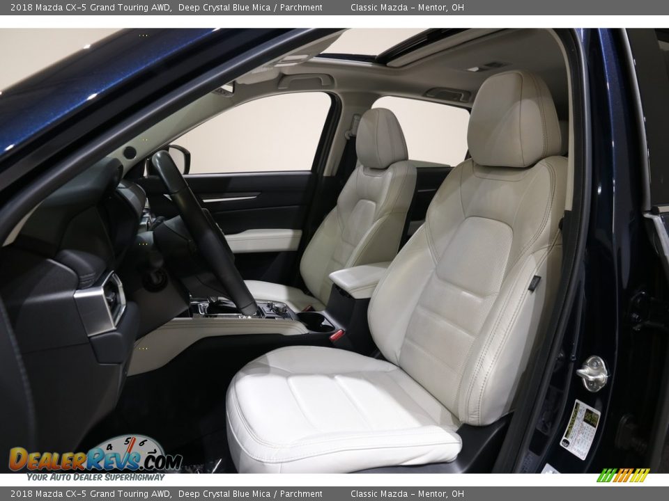 2018 Mazda CX-5 Grand Touring AWD Deep Crystal Blue Mica / Parchment Photo #5