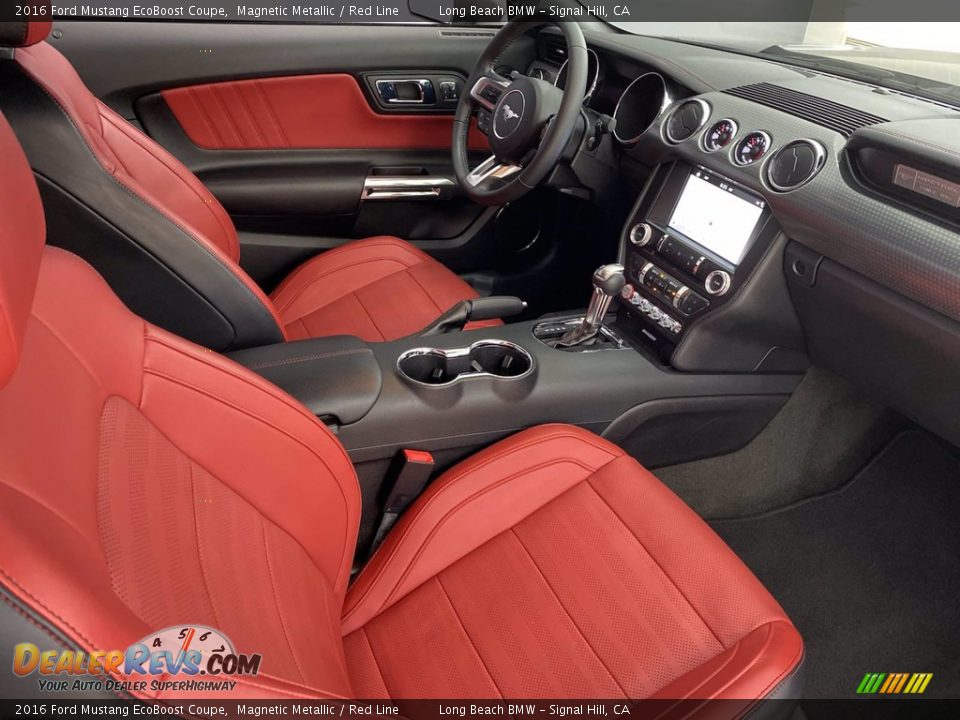Front Seat of 2016 Ford Mustang EcoBoost Coupe Photo #30