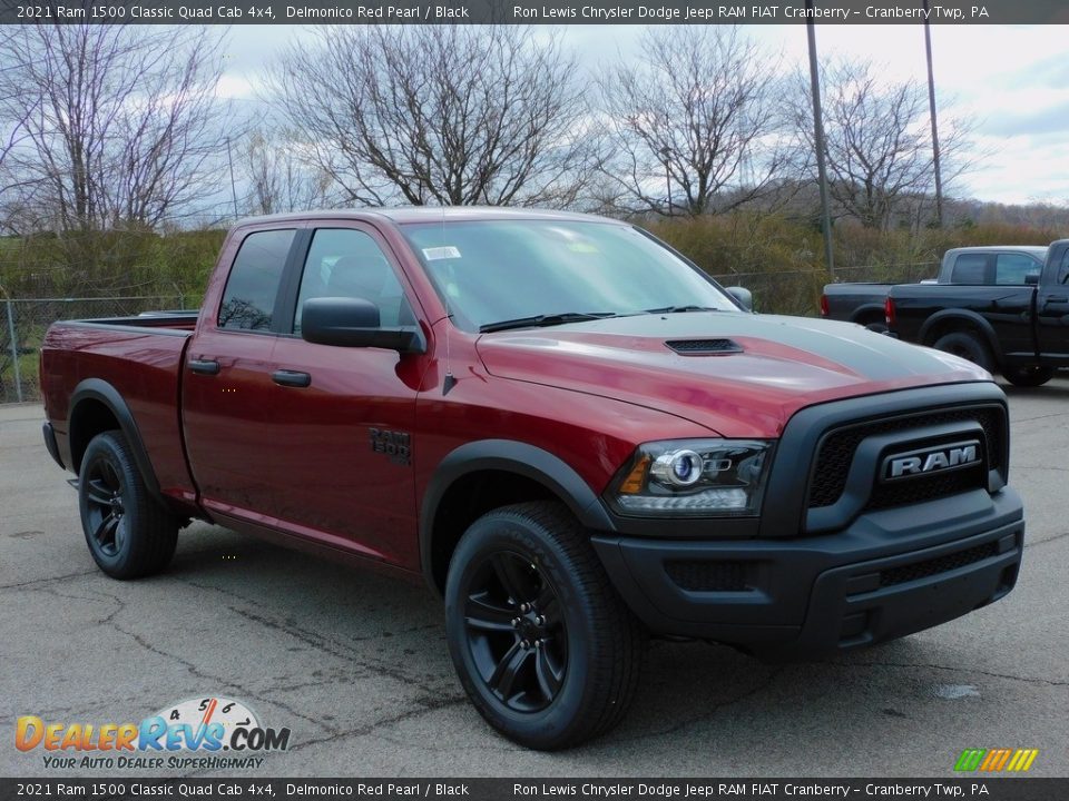 2021 Ram 1500 Classic Quad Cab 4x4 Delmonico Red Pearl / Black Photo #3