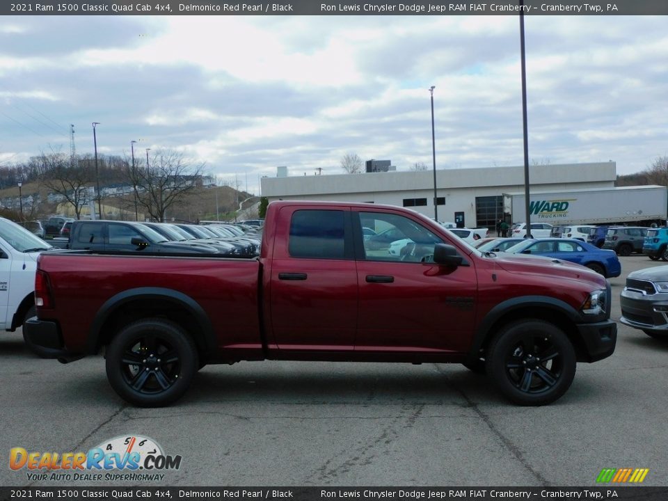 2021 Ram 1500 Classic Quad Cab 4x4 Delmonico Red Pearl / Black Photo #4