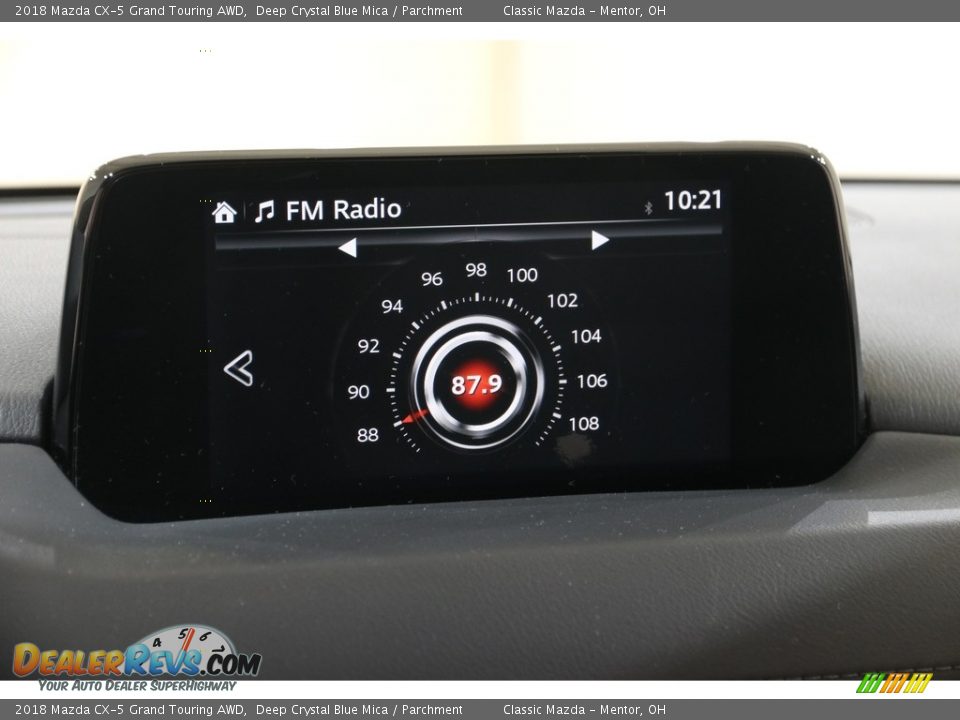 2018 Mazda CX-5 Grand Touring AWD Deep Crystal Blue Mica / Parchment Photo #12